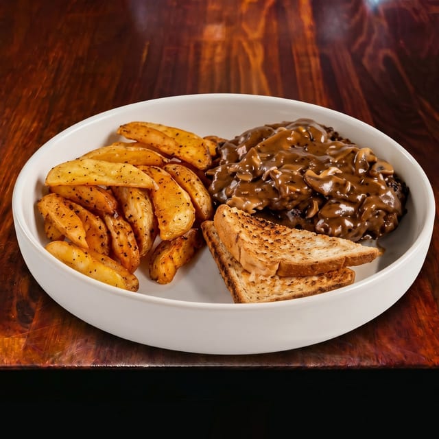 Hamburger Steak Plate.