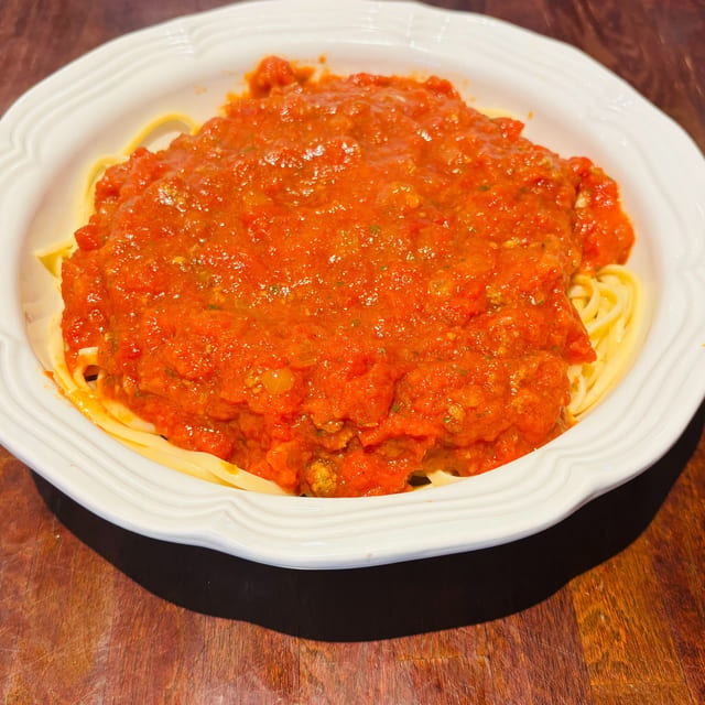 Spaghetti with Meat Sauce.