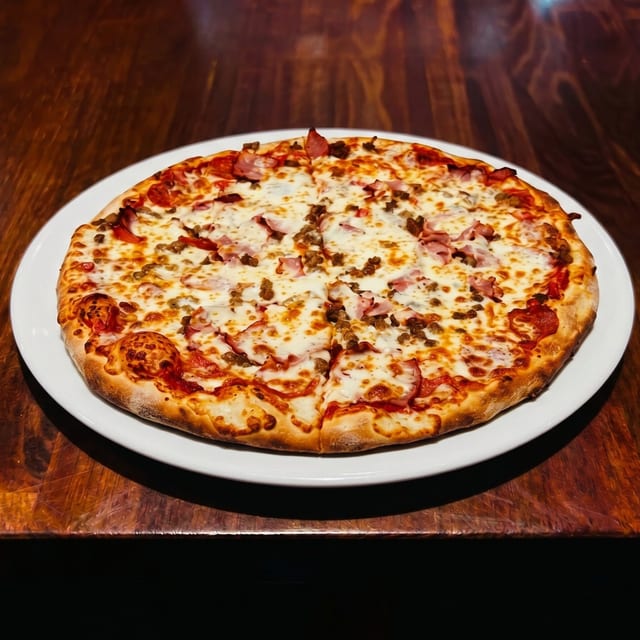 All Meat Pizza.